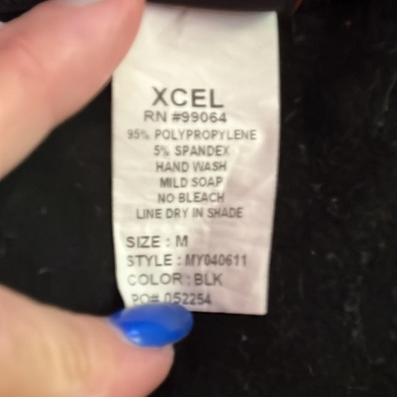 XCEL Long Sleeve Rash Guard UV Protection Black Women's M Swim Top - Picture 8 of 8